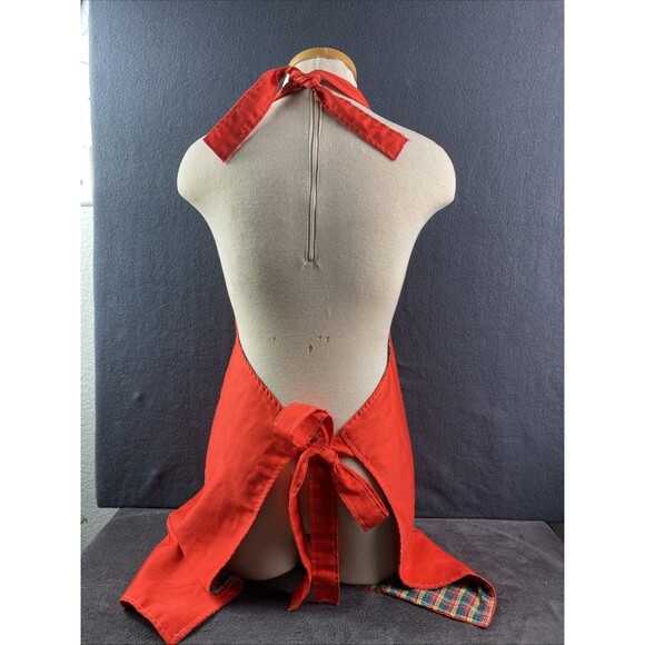 Reindeer Christmas Holiday Double Sided Plaid Red Unisex One Size Fits All - Picture 5 of 7